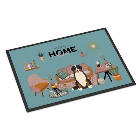 Carolines Treasures 18 x 27 in. Bernese Mountain Dog Sweet Home Indoor or Outdoor Mat CK7881MAT